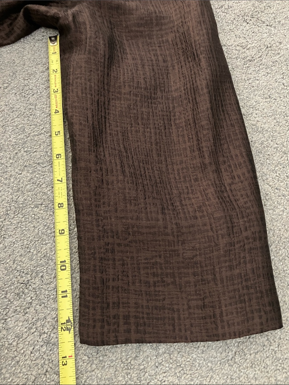 Silk Eileen Fisher Dark Brown Elegant Open-Front Jacket - Picture 7 of 9